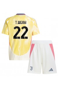 Fotbalové Dres Juventus Timothy Weah #22 Dětské Venkovní Oblečení 2024-25 Krátký Rukáv (+ trenýrky)